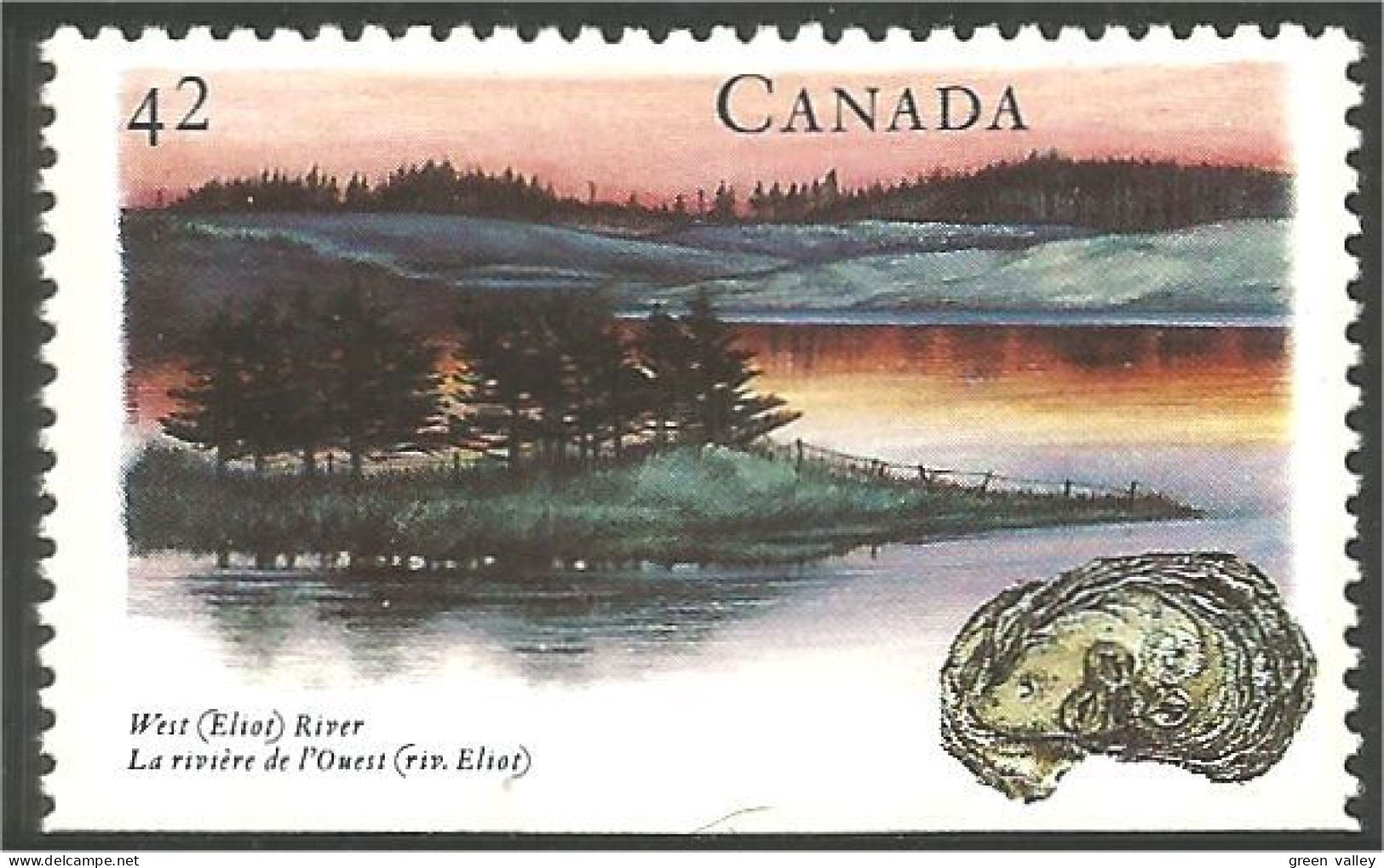Canada Huitre Oyster Elboz River MNH ** Neuf SC (C14-09bb) - Unused Stamps