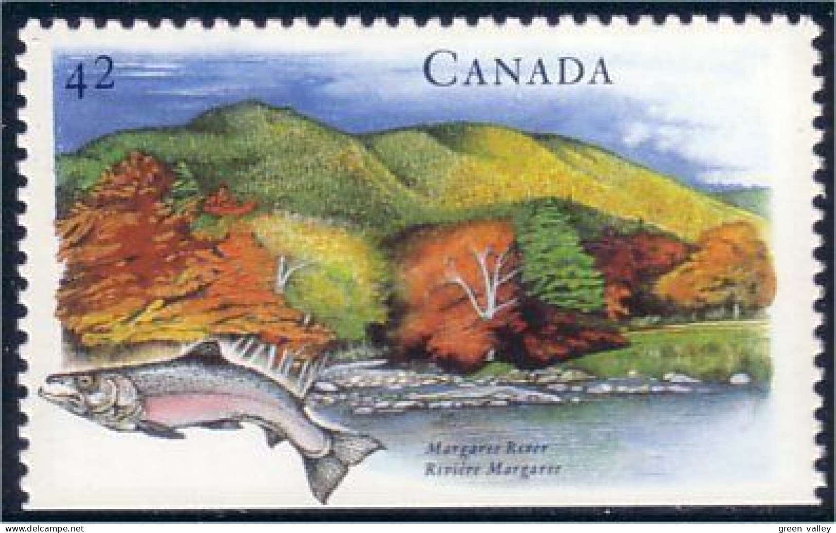 Canada Saumon Salmon Margaree River MNH ** Neuf SC (C14-08bb) - Fishes