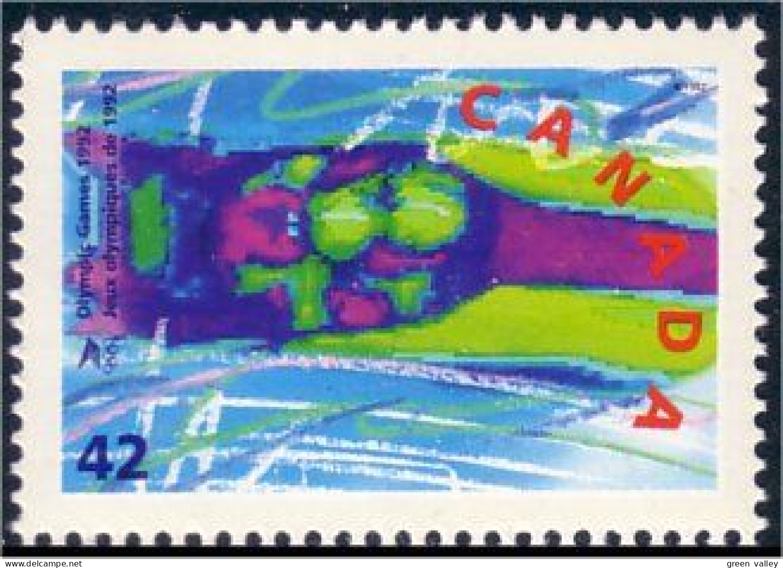 Canada Bobsleigh Albertville MNH ** Neuf SC (C14-02a) - Unused Stamps