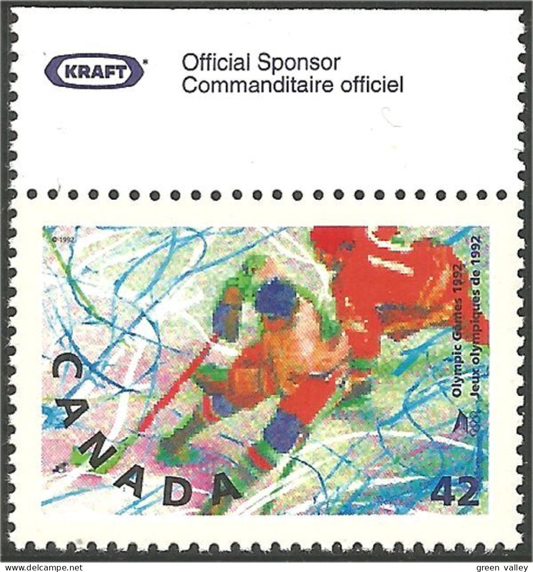 Canada Ice Hockey Sur Glace Albertville KRAFT Official Sponsor MNH ** Neuf SC (C14-01a) - Nuevos