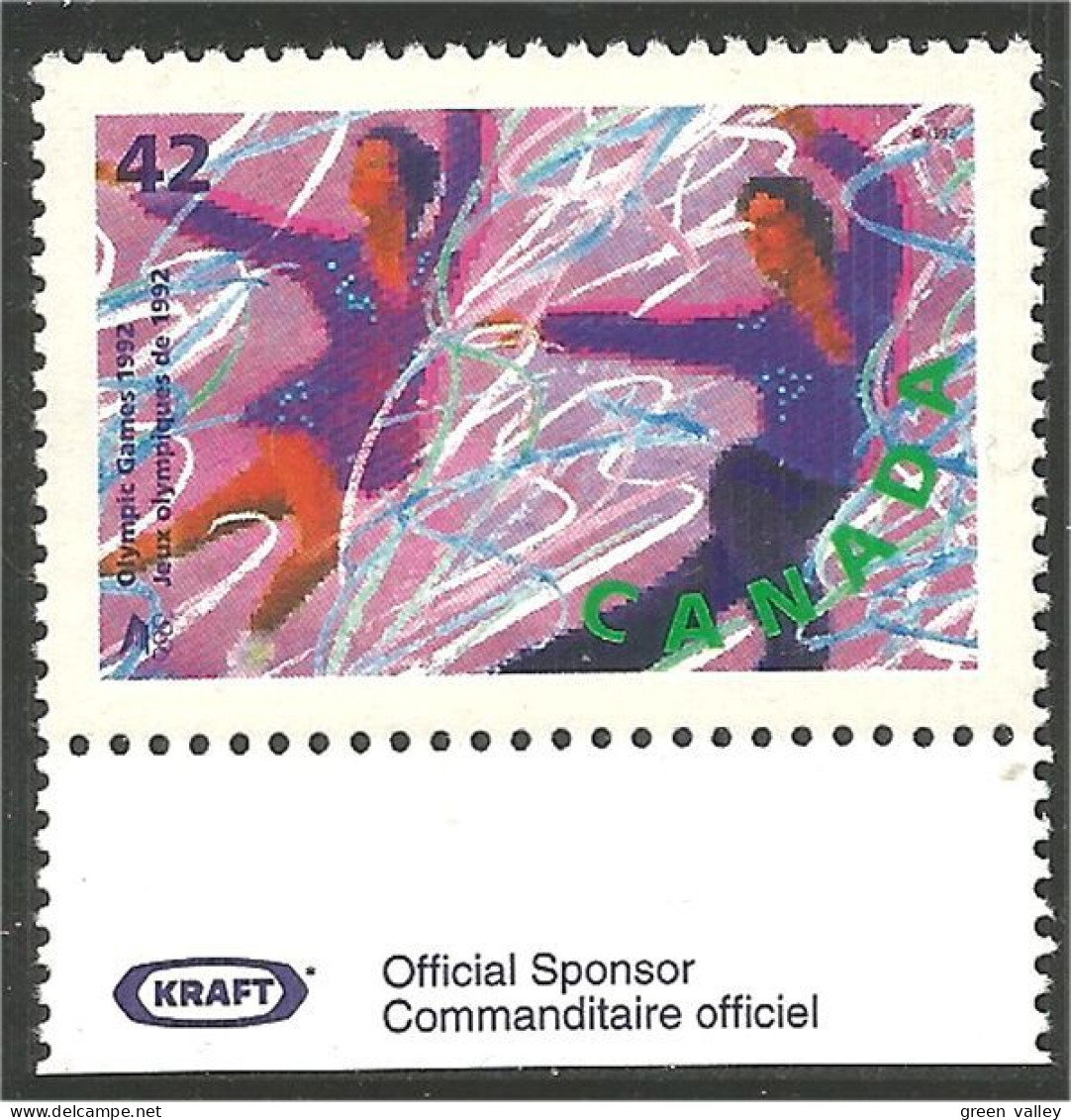 Canada Patinage Artistique Figure Skating Albertville KRAFT Official Sponsor MNH ** Neuf SC (C14-00a) - Neufs