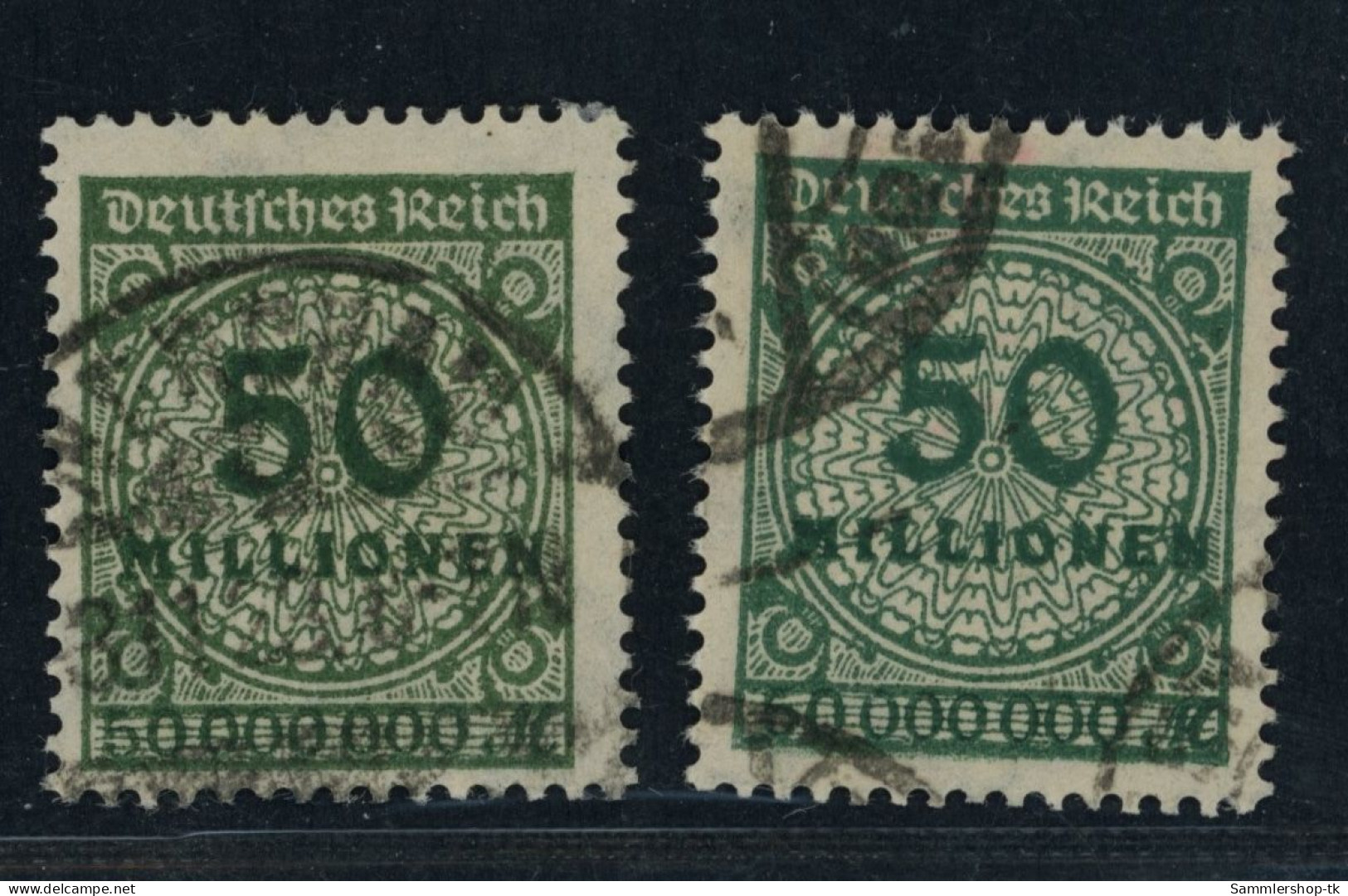 Deutsches Reich, Michel Nr. 321 AWa + 321 AWb , Gestempelt Geprüft - Other & Unclassified