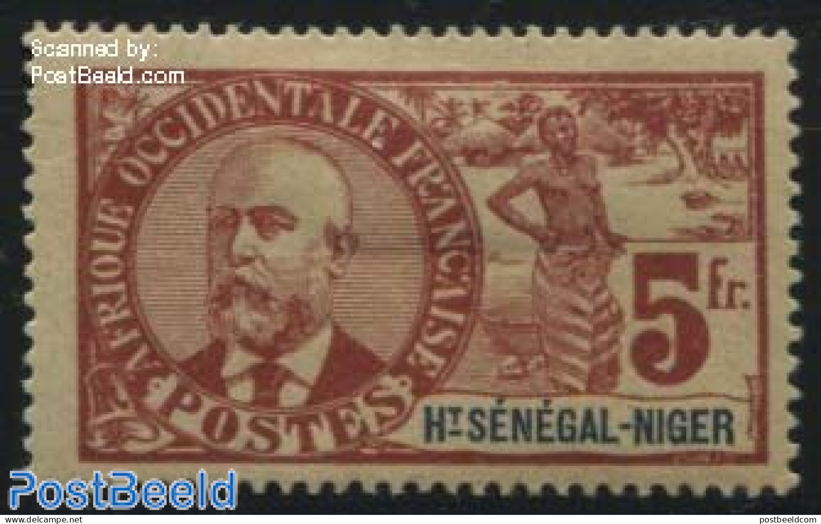 Senegal 1906 5Fr, Stamp Out Of Set, Unused (hinged), Various - Costumes - Costumes