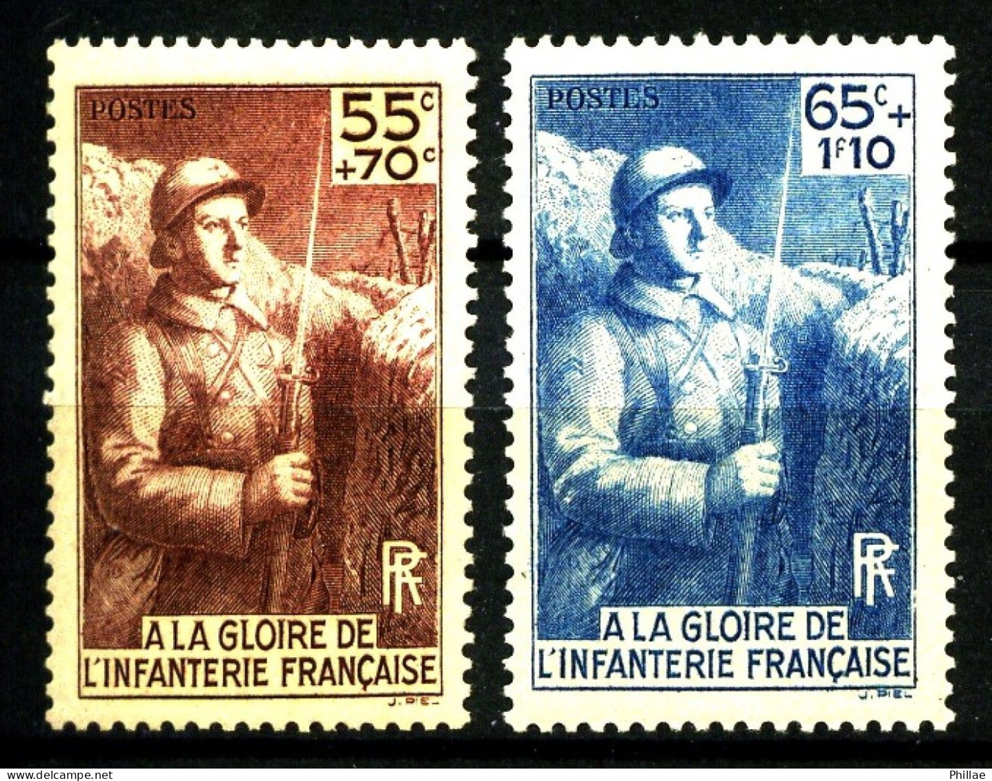 386 / 387 - Paire Infanterie - Neufs N** - TB - Nuevos