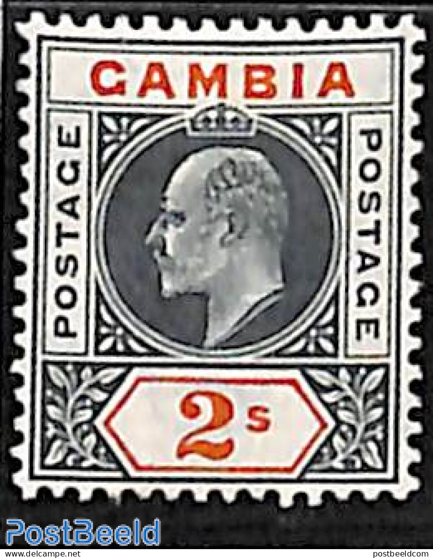 Gambia 1904 2Sh, Stamp Out Of Set, Unused (hinged) - Gambia (...-1964)
