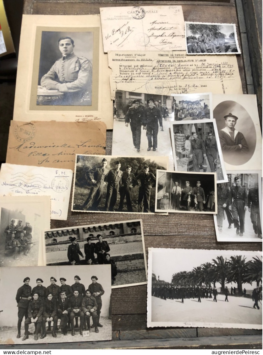 Lot De Photos, Lettres Et Cartes Militaria France 1939-1960 - Documents