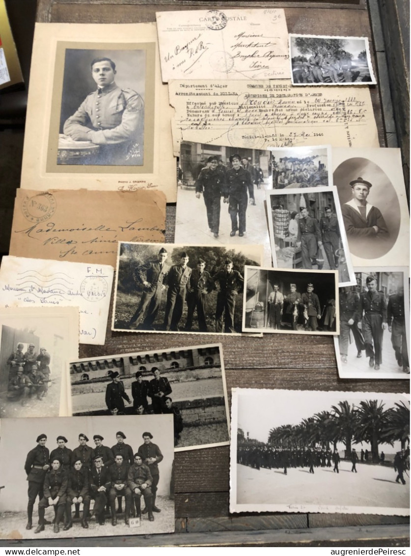 Lot De Photos, Lettres Et Cartes Militaria France 1939-1960 - Dokumente