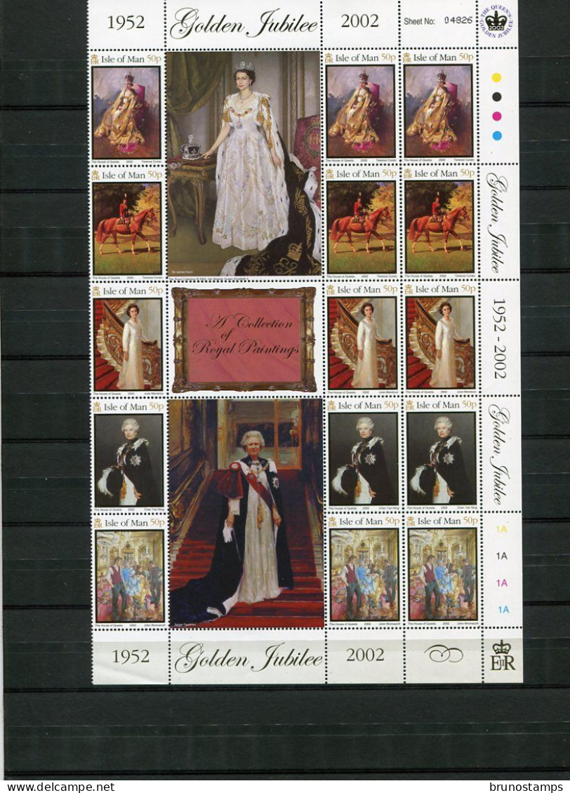 ISLE OF MAN - 2002  GOLDEN JUBILEE  BLOCK  MINT NH - Man (Eiland)