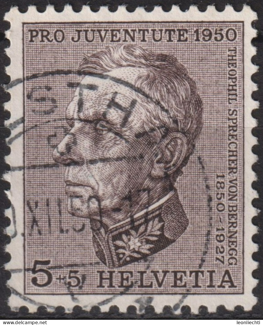 1950 Schweiz Pro Juventute ° Zum:CH J133,Yt:CH 502, Mi:CH 550, Theophil Sprecher Von Bernegg - Used Stamps