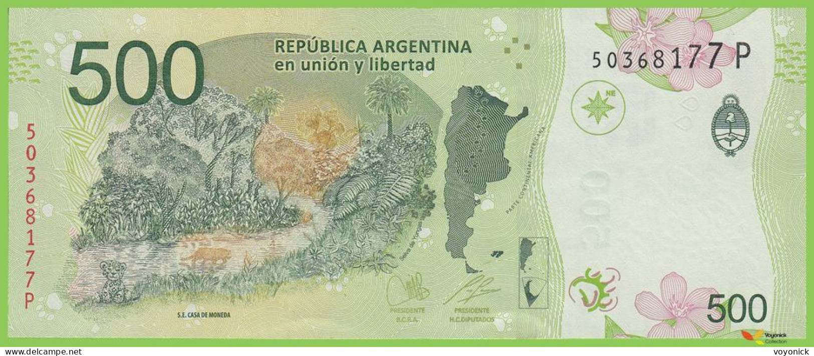 Voyo ARGENTINA 500 Pesos ND(2020) P365c B421c P UNC - Argentine