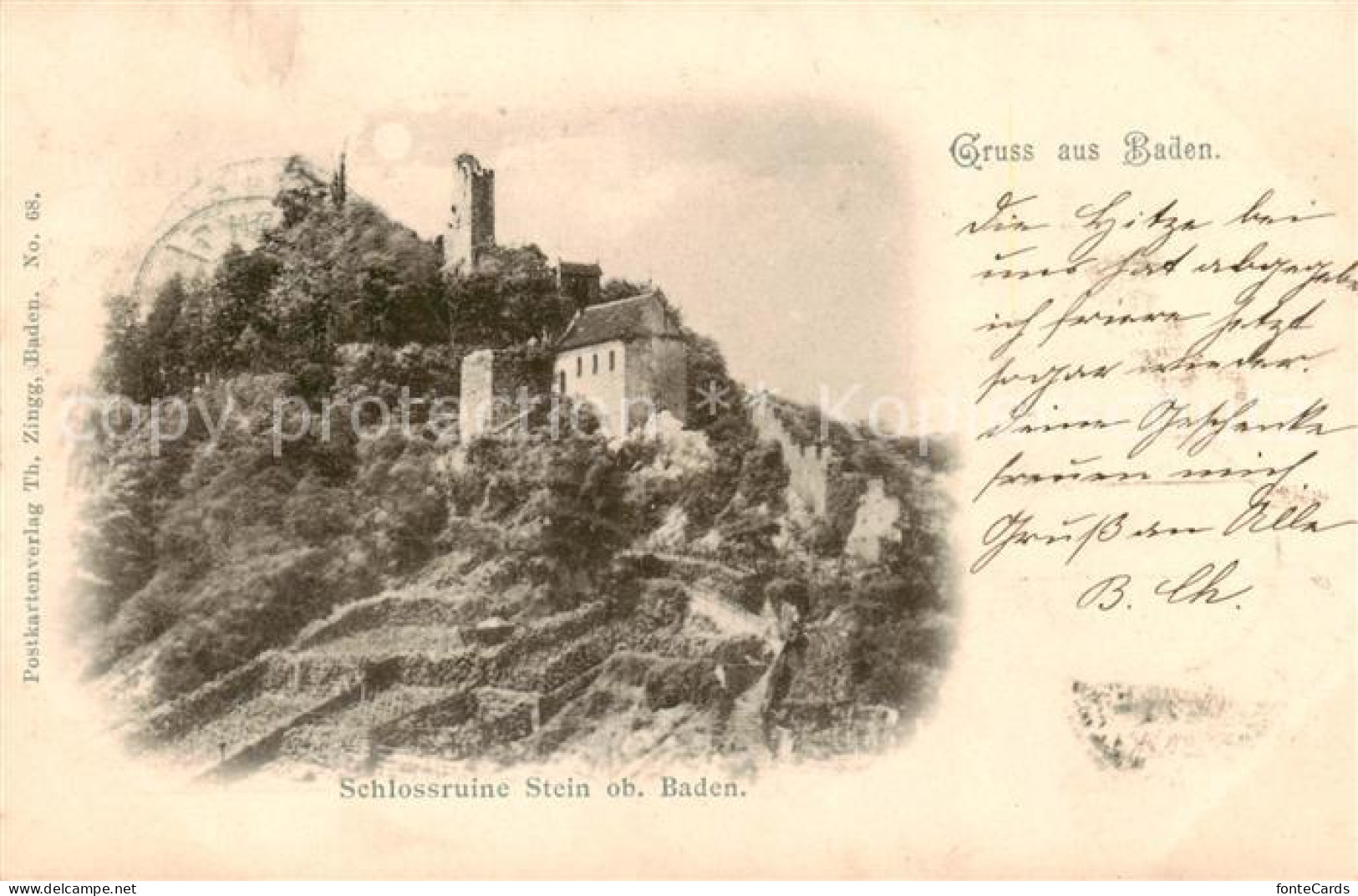 13794618 Stein AG Schlossruine Stein Aussenansicht Stein AG - Autres & Non Classés