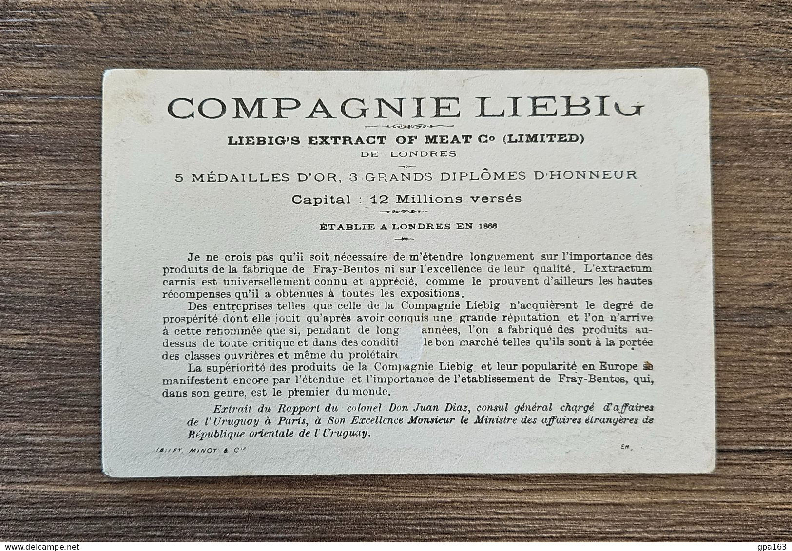 Chromo Liebig Serie 37, Corse Di Cavalli Di Legno ,1a Edizione Con Vaso In Nero (2-le Départ) - Liebig