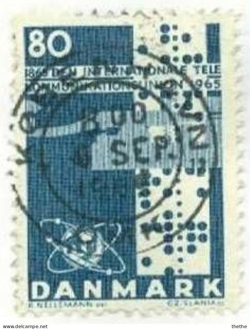 DANEMARK -  Centenaire De L'Union Internationale Des Télécommunications - Used Stamps