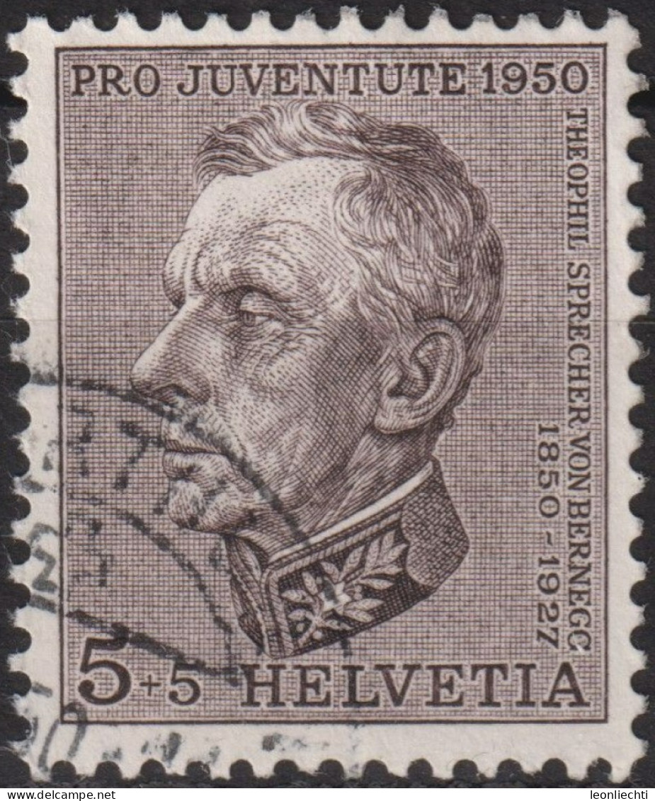 1950 Schweiz Pro Juventute ° Zum:CH J133,Yt:CH 502, Mi:CH 550, Theophil Sprecher Von Bernegg - Used Stamps