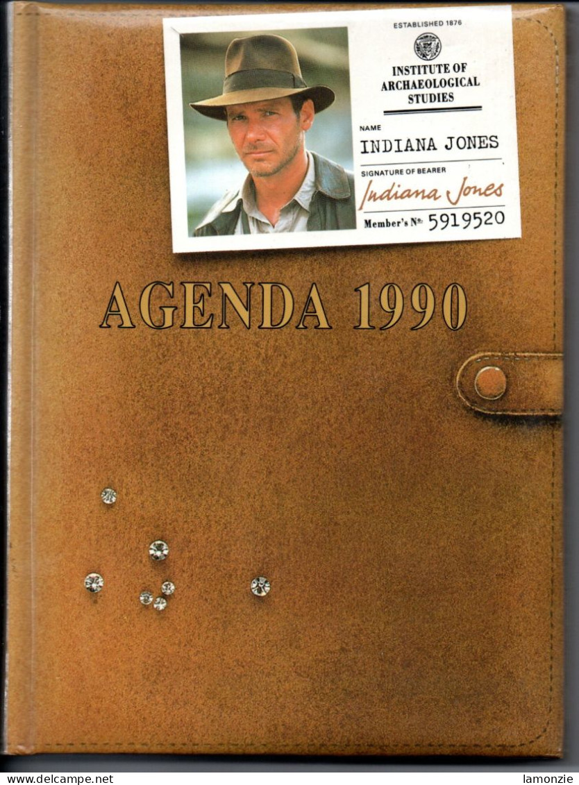 AGENDA 1990 "Indiana Jones"   - Très Bel Agenda  De La Socièté "Lucasfilm" Pour La Série Culte. (8 Scans) - Film/ Televisie