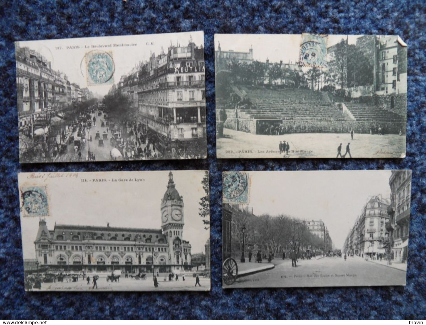 XAX066-Paris Lot De 45 CPA - Loten, Series, Verzamelingen