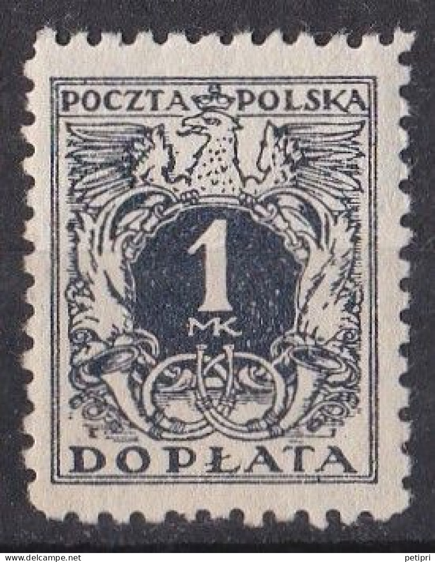 Pologne - Taxe   Y & T N °  37 Neuf * Avec Légère Trace De Charnière - Postage Due