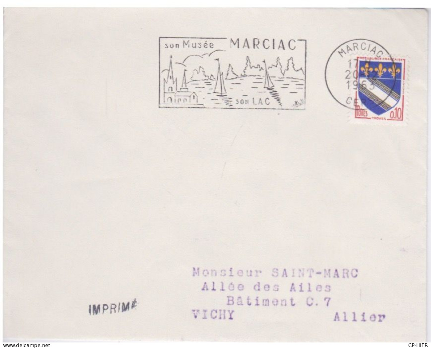 FRANCE - FLAMME  MARCIAC - SON MUSEE SON LAC - 1963 - - Maschinenstempel (Werbestempel)