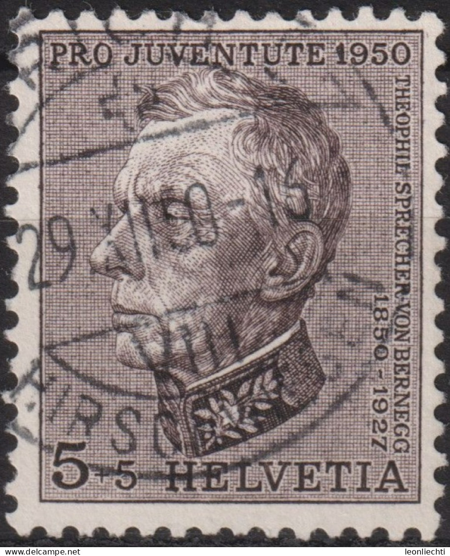 1950 Schweiz Pro Juventute ° Zum:CH J133,Yt:CH 502, Mi:CH 550, Theophil Sprecher Von Bernegg - Used Stamps