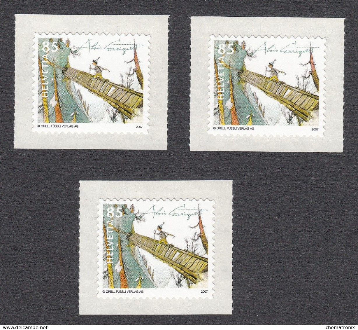 Suiza / Switzerland 2007 - Michel 2025 - 3 Stamps ** MNH - Ongebruikt