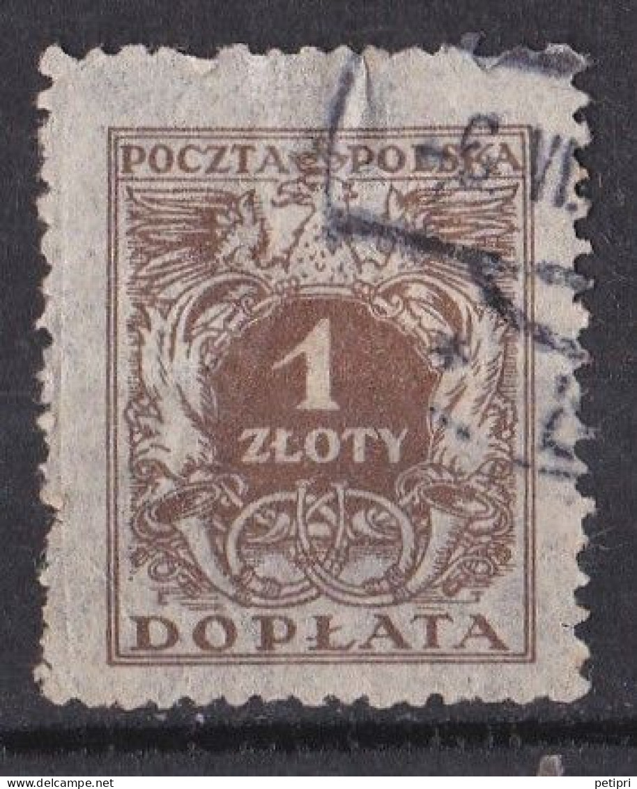 Pologne - Taxe   Y & T N °  65  Oblitéré - Taxe