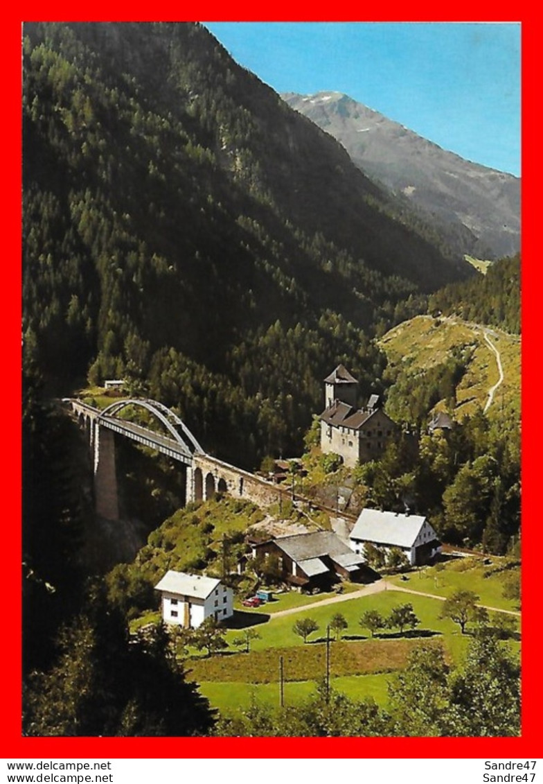 2 CPSM/gf  SAINT-ANTON Am ARLBERG.  Vue Panoramique / Trisannabrücke Mit Schloss Wiesberg ...H370 - St. Anton Am Arlberg