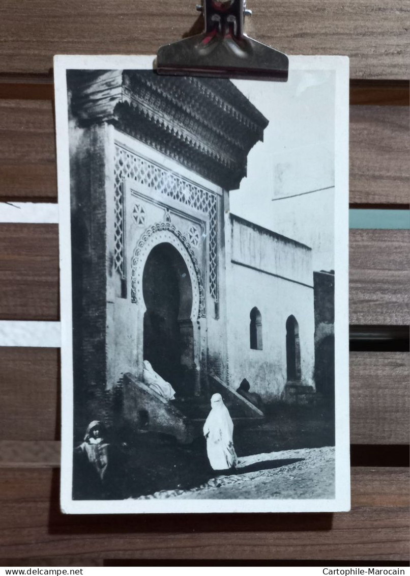 *A13*- Cp12 - FEZ : Porte De Mosquée - RARE CLICHÉ - - Fez (Fès)