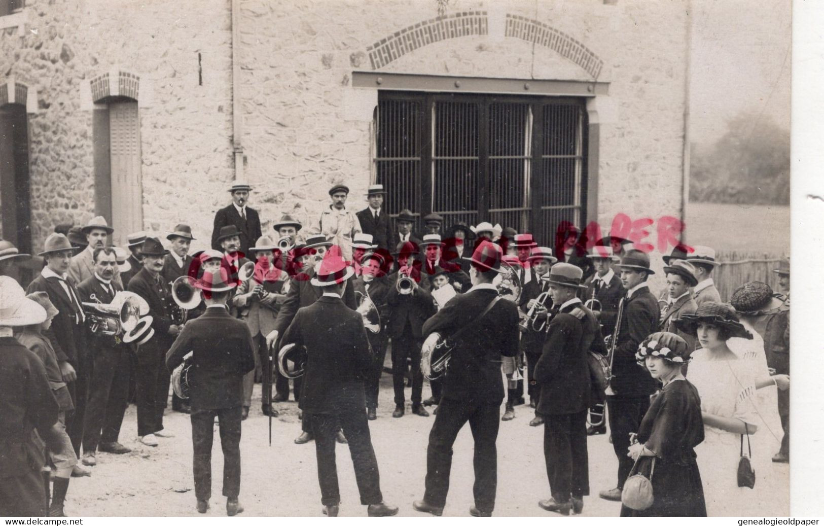 87- ST SAINT PRIEST TAURION - FRAIRIE DU 15-8-1922- FANFARE MUSIQUE -  RARE CARTE PHOTO BOUDEAU - Saint Priest Taurion