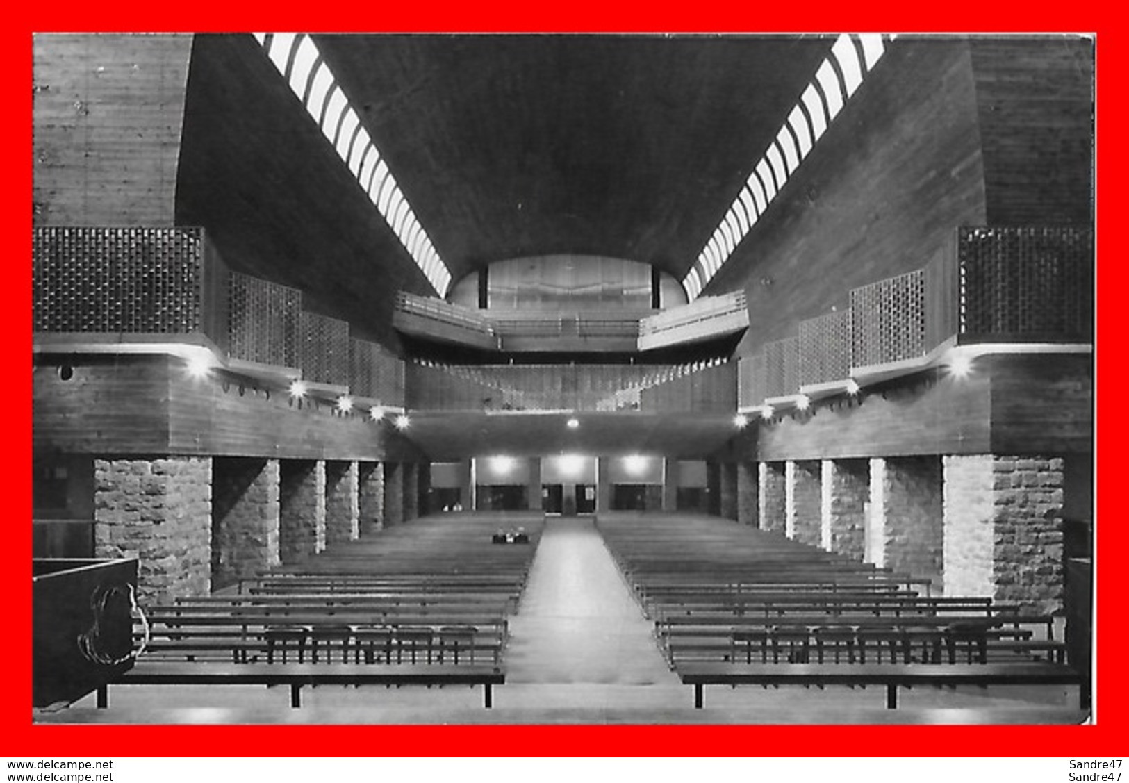 CPSM/pf  OGNATE (Espagne)  Santuario De Aranzazu, Interior De La Basilica...H310 - Guipúzcoa (San Sebastián)