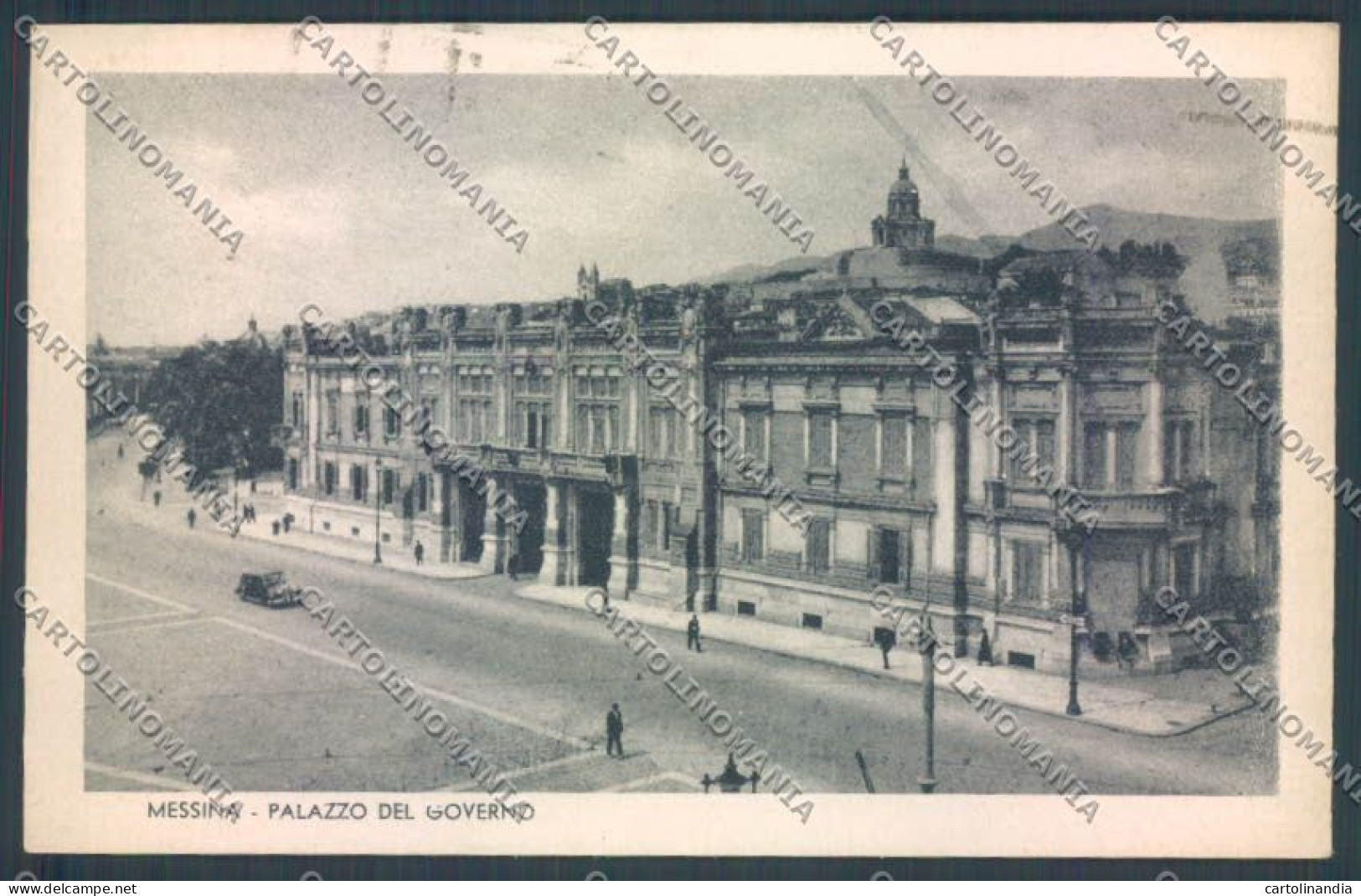 Messina Città Palazzo Governo PIEGA Cartolina ZB9575 - Messina