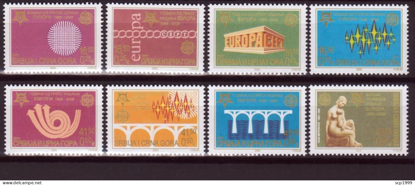 Serbia 2006 - Europa 50 Years Stamps Set MNH - Serbie
