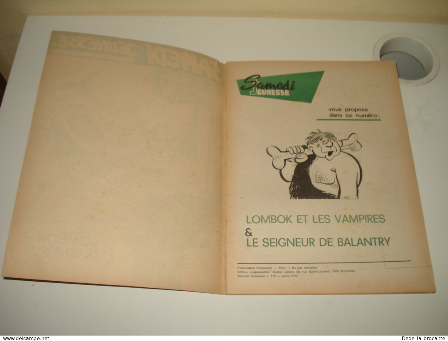 C55  / Samedi Jeunesse N° 173 - Couverture Berck  - E.O De 1972 - Samedi Jeunesse