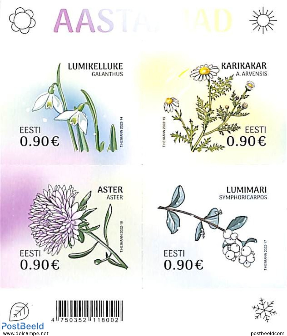 Estonia 2022 Plants S/s S-a, Mint NH, Nature - Flowers & Plants - Estland