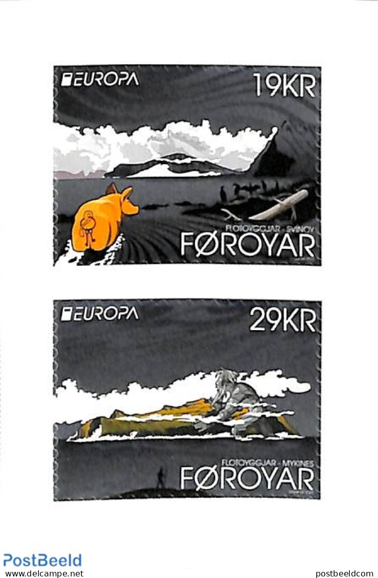 Faroe Islands 2022 Europa, Myths & Legends 2v S-a, Mint NH, History - Europa (cept) - Art - Fairytales - Fiabe, Racconti Popolari & Leggende