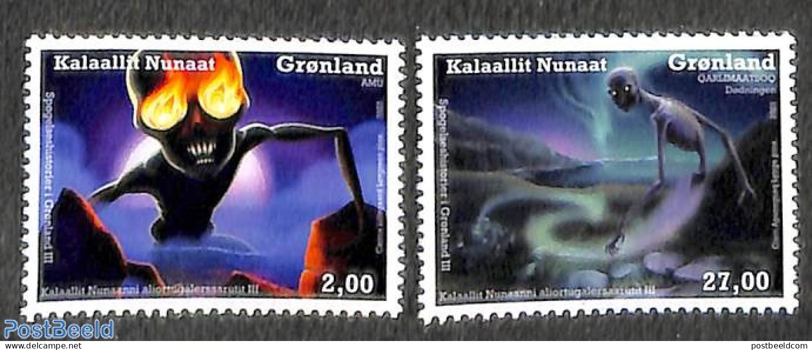 Greenland 2022 Ghost Stories 2v, Mint NH, Art - Fairytales - Neufs