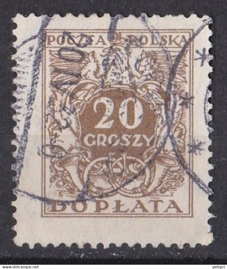 Pologne - Taxe   Y & T N °  71  Oblitéré - Segnatasse