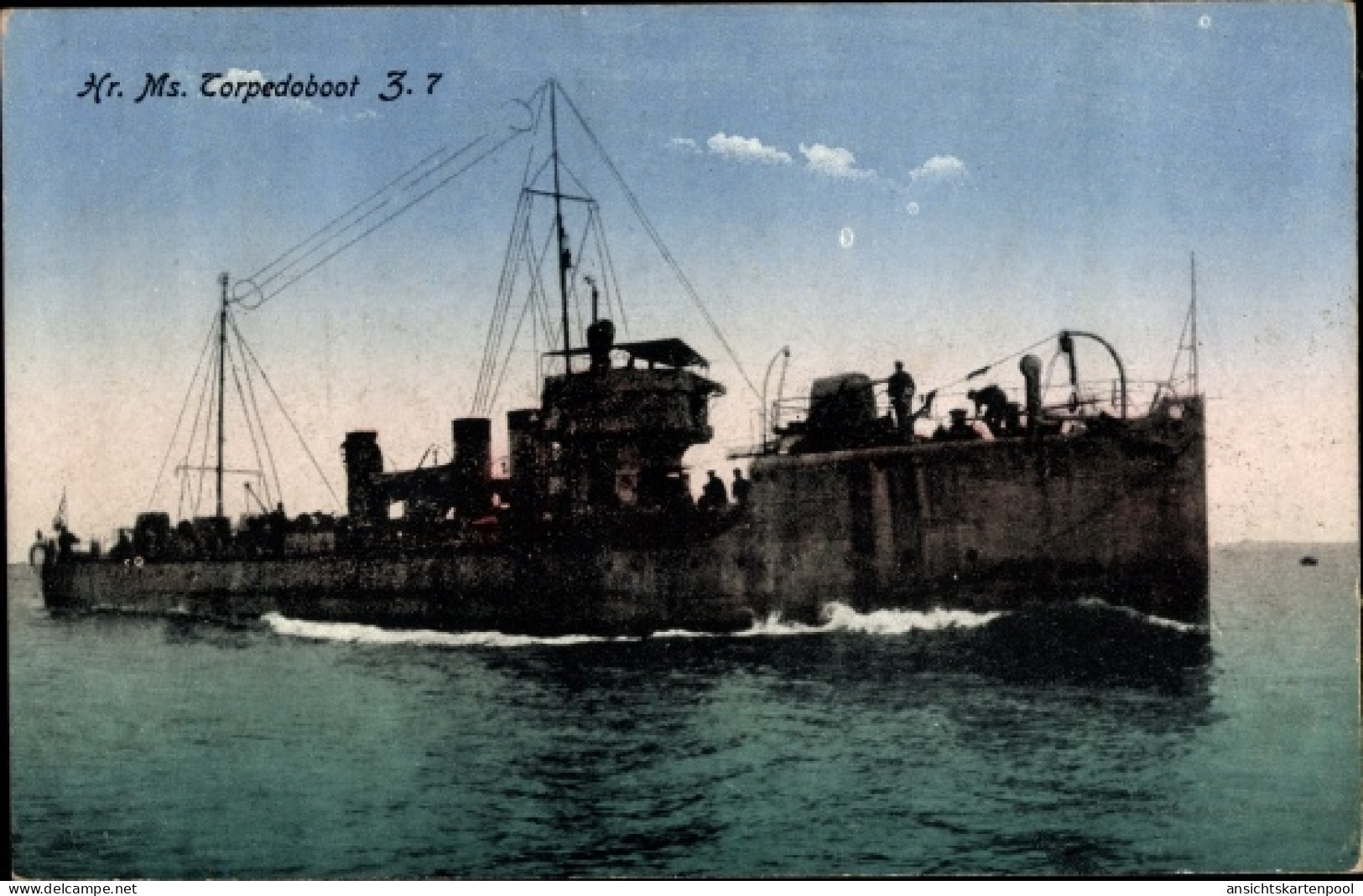 CPA Koninklijke Marine, Hr. Ms. Torpedoboot Z7, Niederländ. Kriegsschiff - Sonstige & Ohne Zuordnung