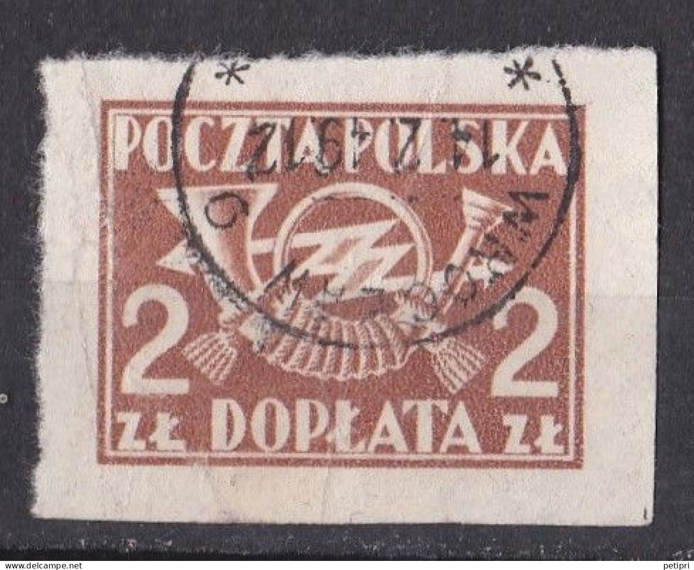 Pologne - Taxe   Y & T N °  107  Oblitéré - Taxe