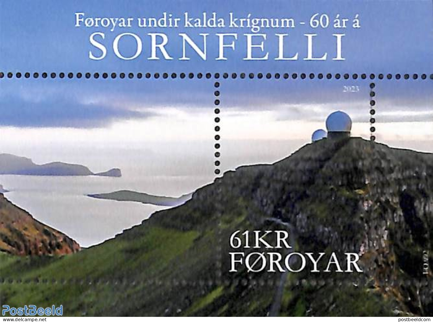 Faroe Islands 2023 60 Years Sornfelli Observatory S/s, Mint NH, Science - Astronomy - Astrology