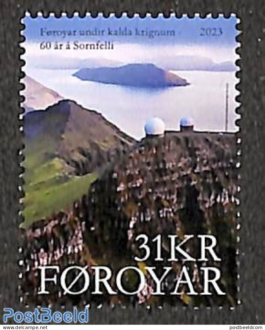 Faroe Islands 2023 60 Years Sornfelli Observatory 1v, Mint NH, Science - Astronomy - Astrology