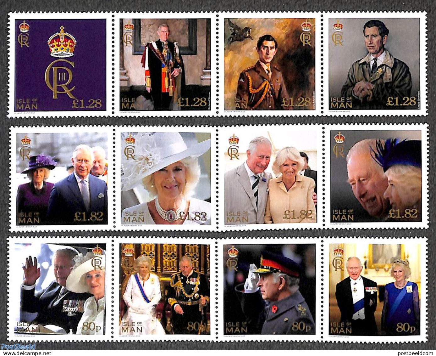 Isle Of Man 2023 King Charles III 12v, Mint NH, History - Kings & Queens (Royalty) - Königshäuser, Adel
