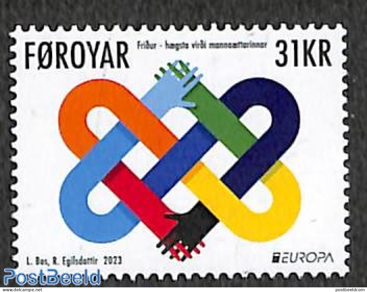 Faroe Islands 2023 Europa, Peace 1v, Mint NH, History - Various - Europa (cept) - Peace - Joint Issues - Emissioni Congiunte