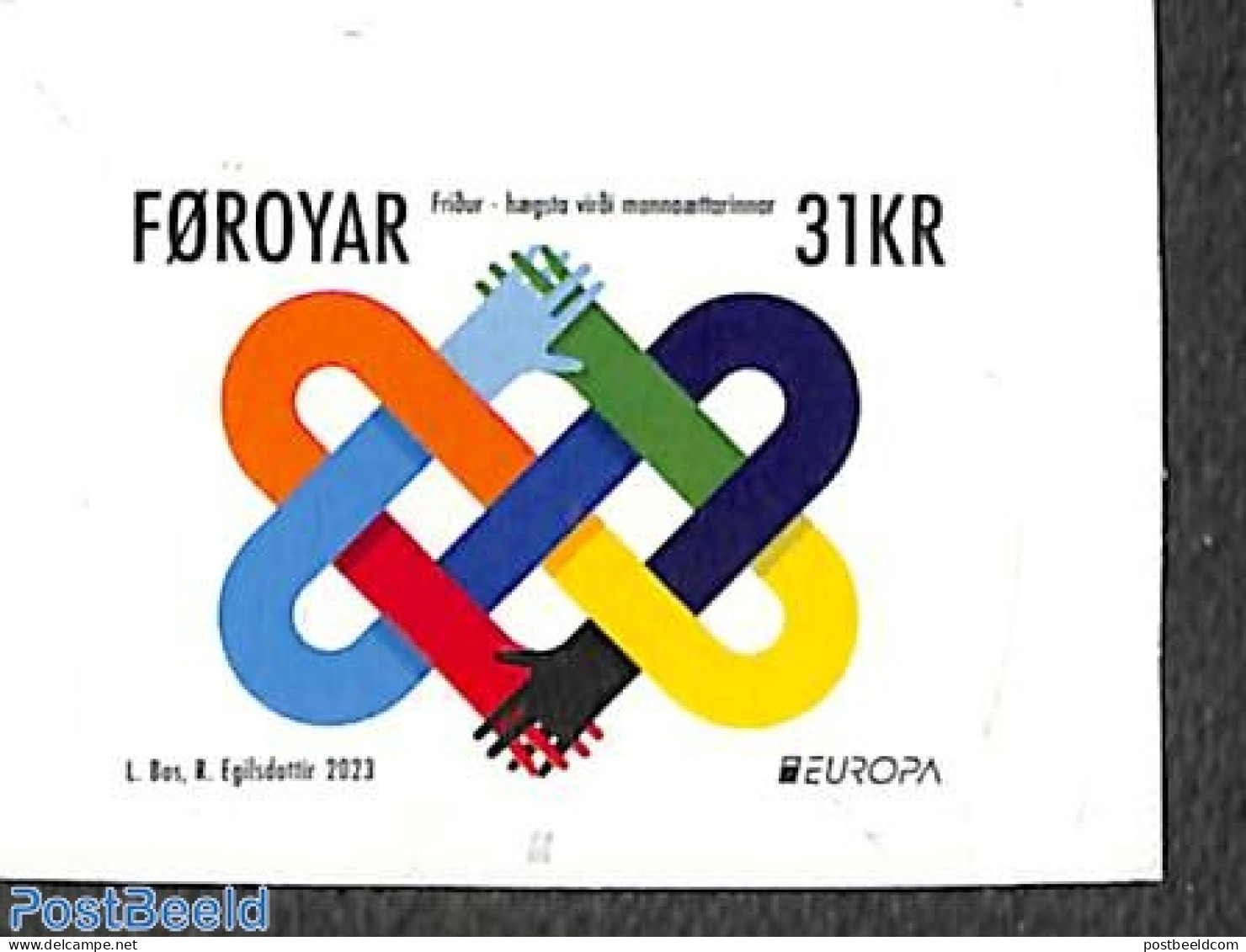 Faroe Islands 2023 Europa, Peace 1v S-a (from Booklet), Mint NH, History - Various - Europa (cept) - Peace - Joint Iss.. - Joint Issues