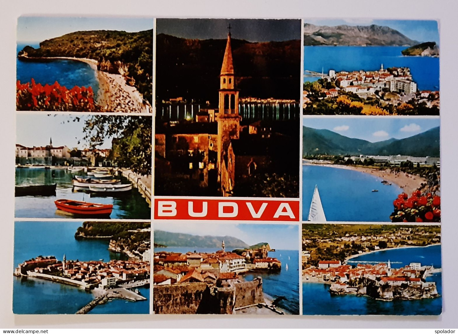 BUDVA-Ex-Yugoslavia-Vintage Panorama Postcard-Montenegro-Crna Gora-used With Stamp 1979 - Yougoslavie