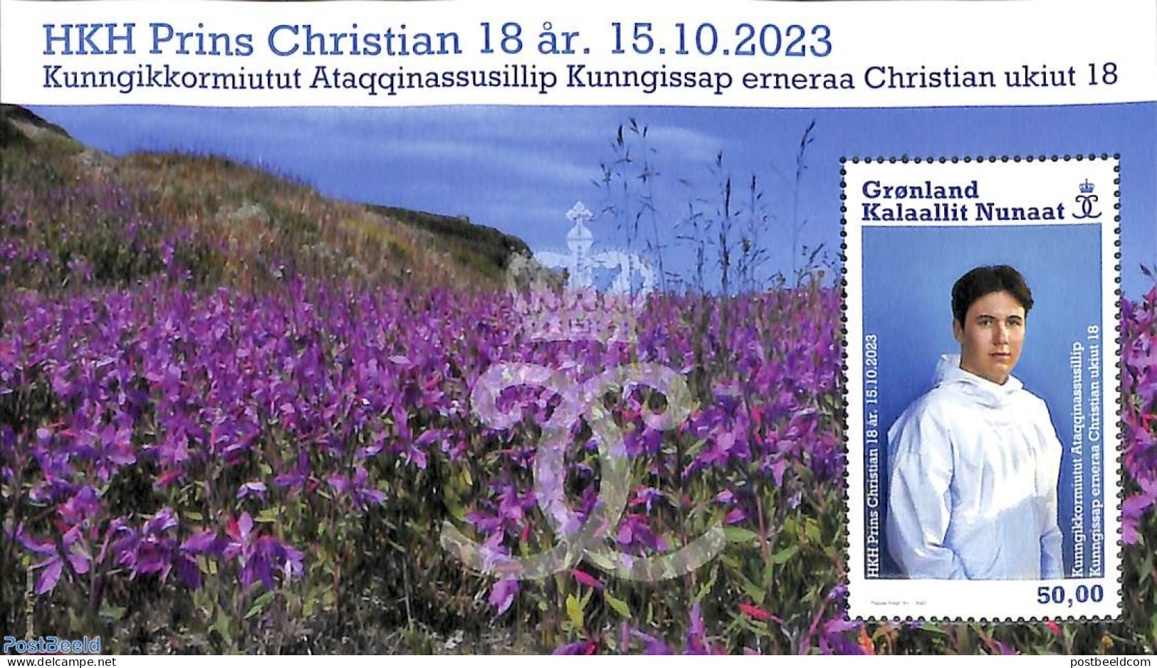 Greenland 2023 Prince Christian 18th Birthday S/s, Mint NH, History - Kings & Queens (Royalty) - Unused Stamps