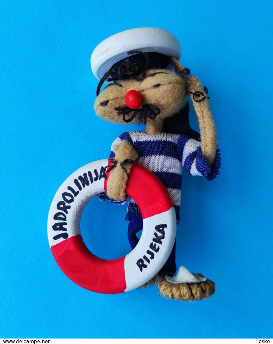 JADROLINIJA RIJEKA Croatia Ex Yugoslavia Shipping Company Original Vintage Mascot 1960s * Croatie Kroatien Croazia - Maritieme Decoratie