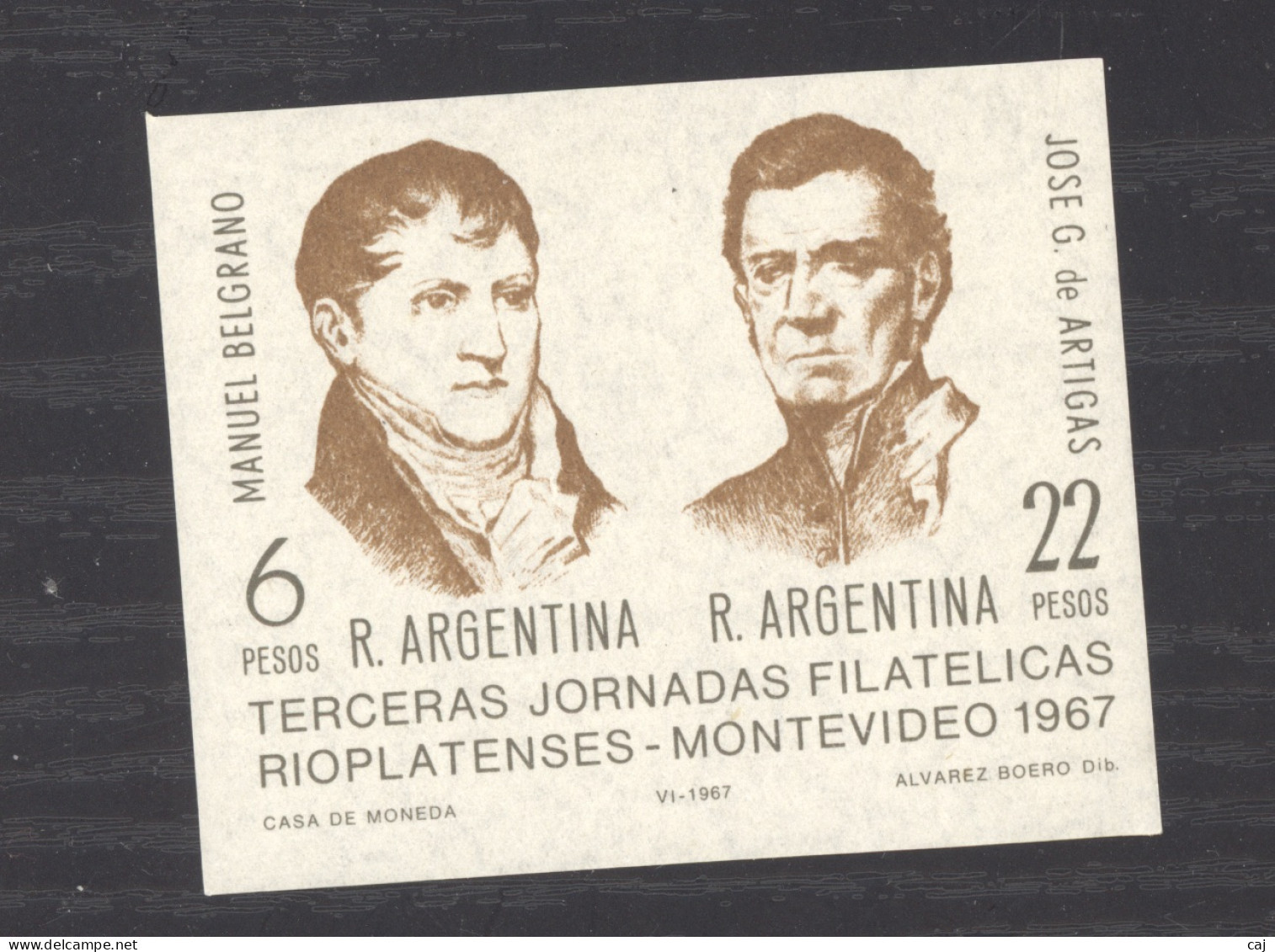 Bl  020  -  Argentine -  Blocs  :  Yv  16  * - Blocks & Sheetlets