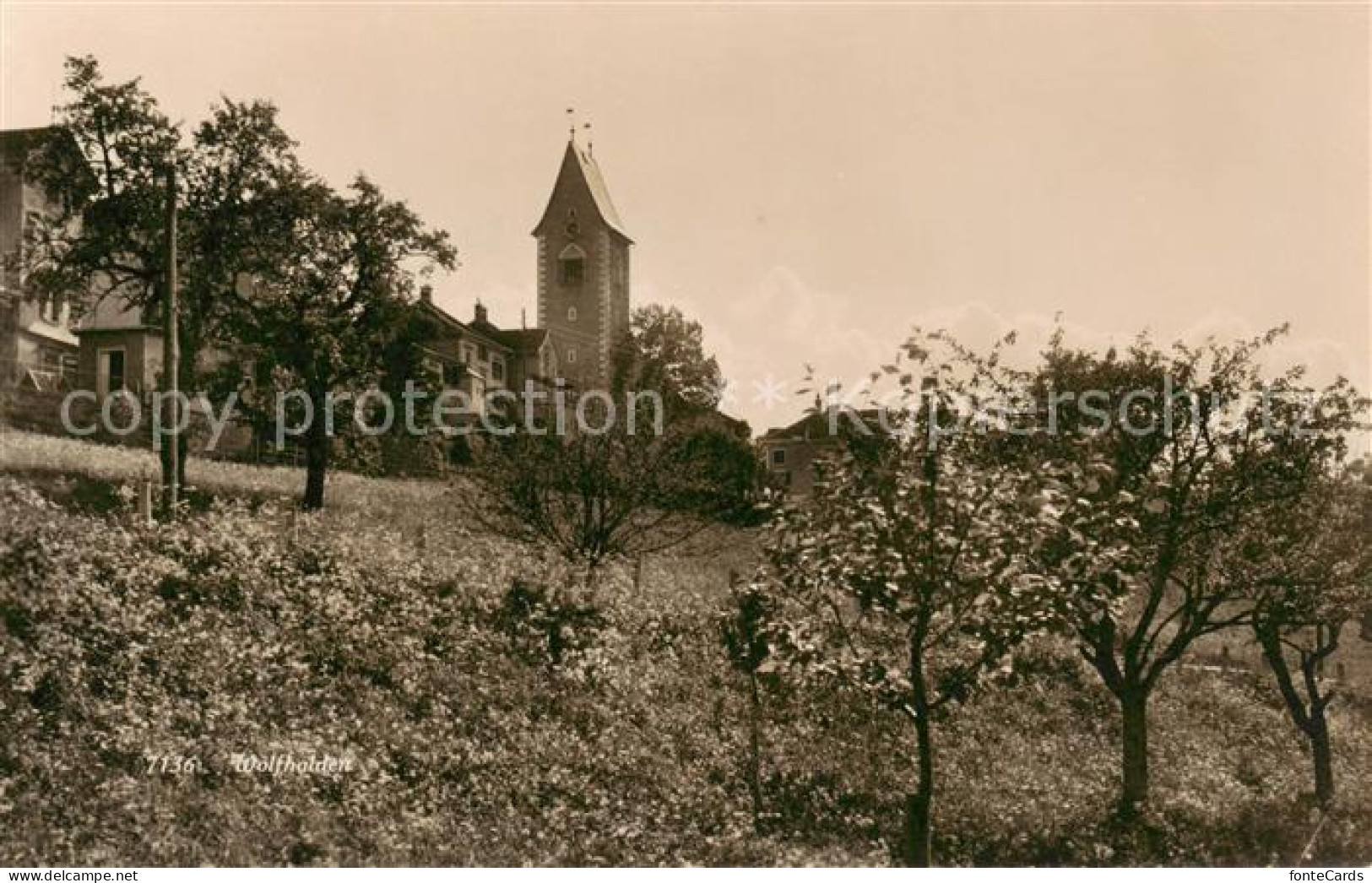 13794023 Wolfhalden AR Teilansicht M. Kirche Wolfhalden AR - Autres & Non Classés