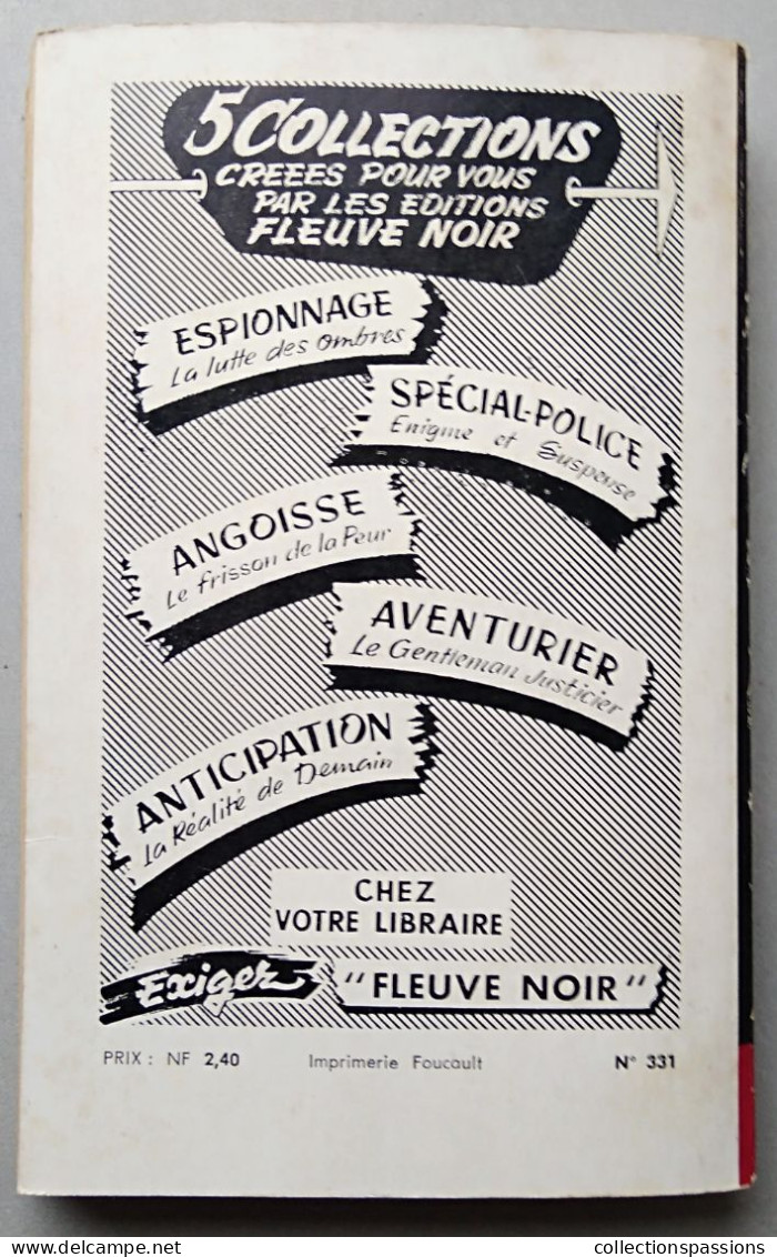 FLEUVE NOIR - Paul Kenny - N° 331. Coplan Brouille Les Cartes. 1962 - Couverture M. Gourdon. - Paul Kenny