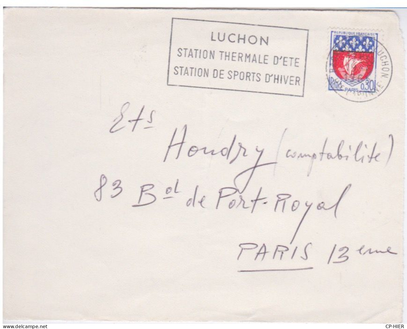 FRANCE - FLAMME LUCHON - STATION THERMALE D'ETE - STATION SPORTS D'HIVER - Mechanical Postmarks (Advertisement)